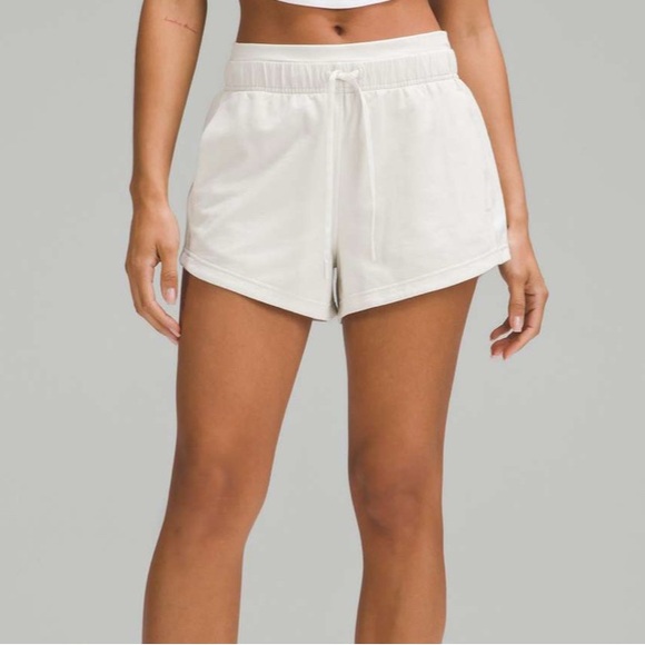 Lululemon Athletica Inner Glow High-Rise Short 3” Bone - Picture 2 of 10